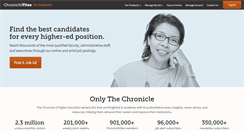 Desktop Screenshot of careers.chronicle.com