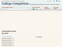 Tablet Screenshot of collegecompletion.chronicle.com